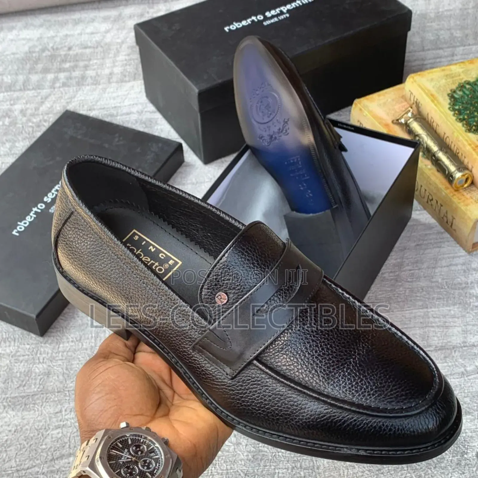 Top Leather Roberto Serpentini Men's Shoes