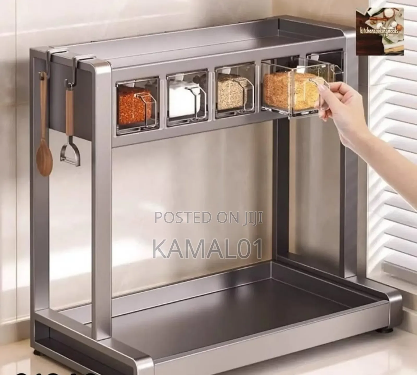2 Tier Spice Rack Organizer for Countertop