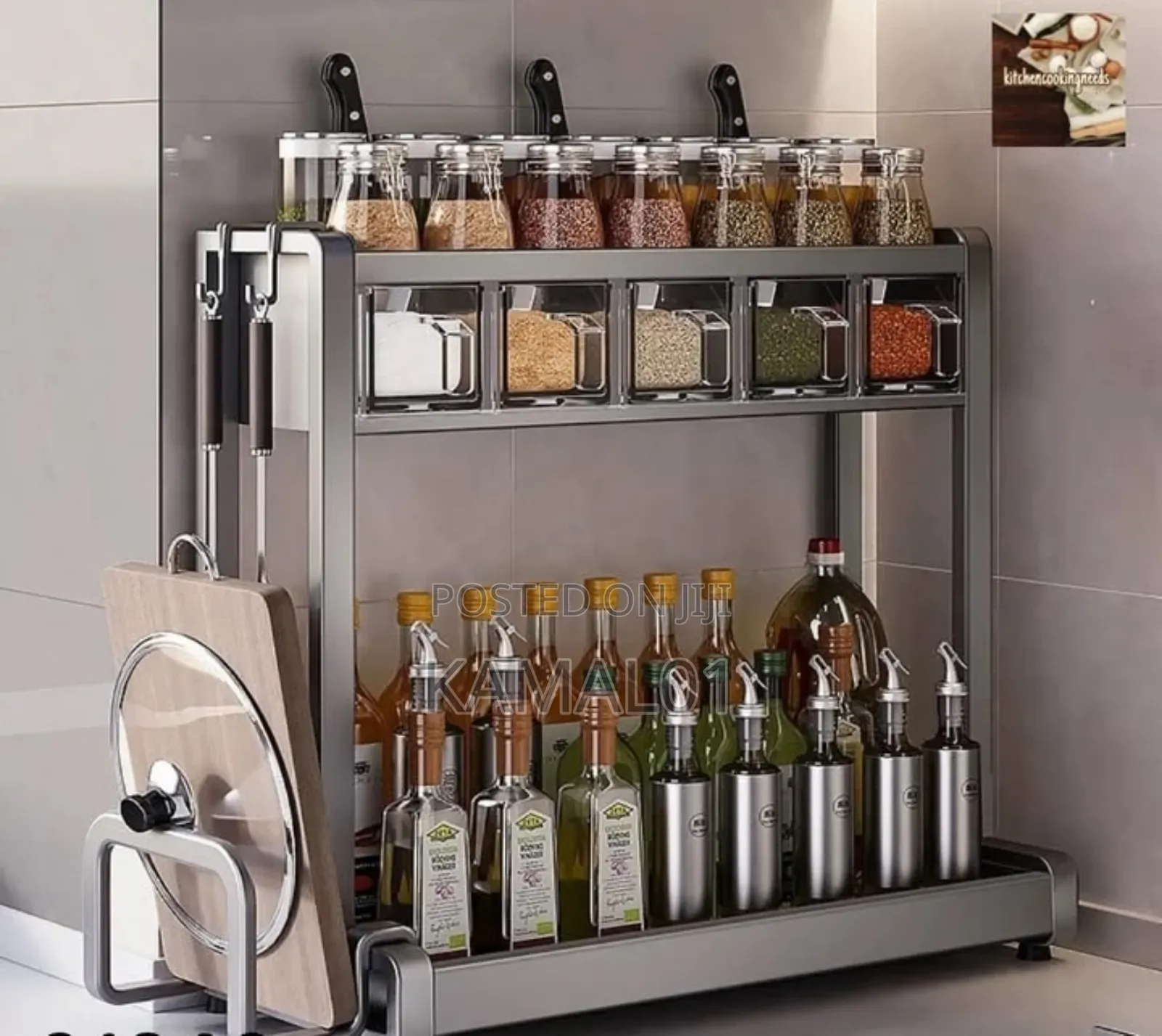 2 Tier Spice Rack Organizer for Countertop