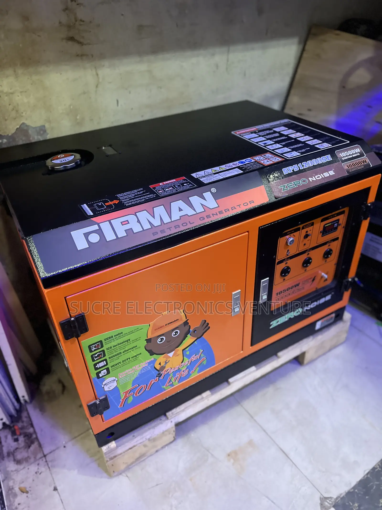 Firman Zero Noise Petrol Soundproof Generator (10kva Copper)
