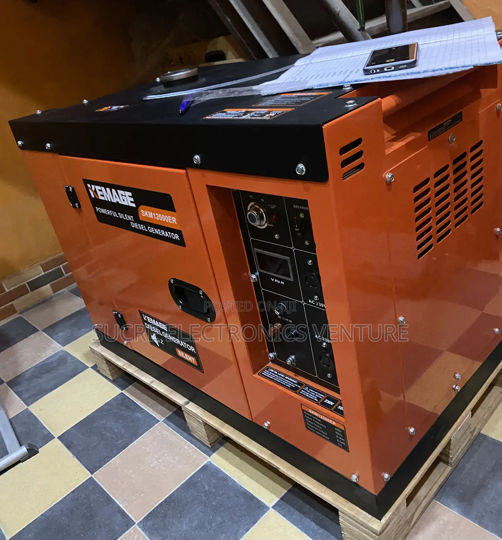 Brand New 10kva Kemage Diesel Soundproof Generator (Copper)