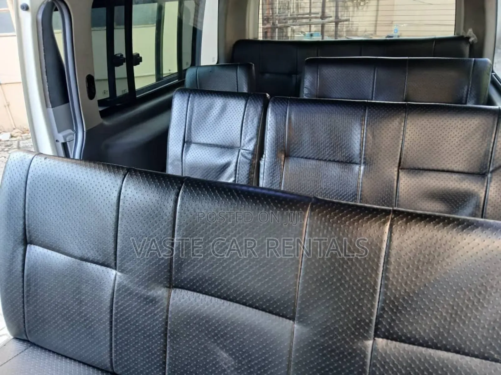 White Toyota Hiace 2015