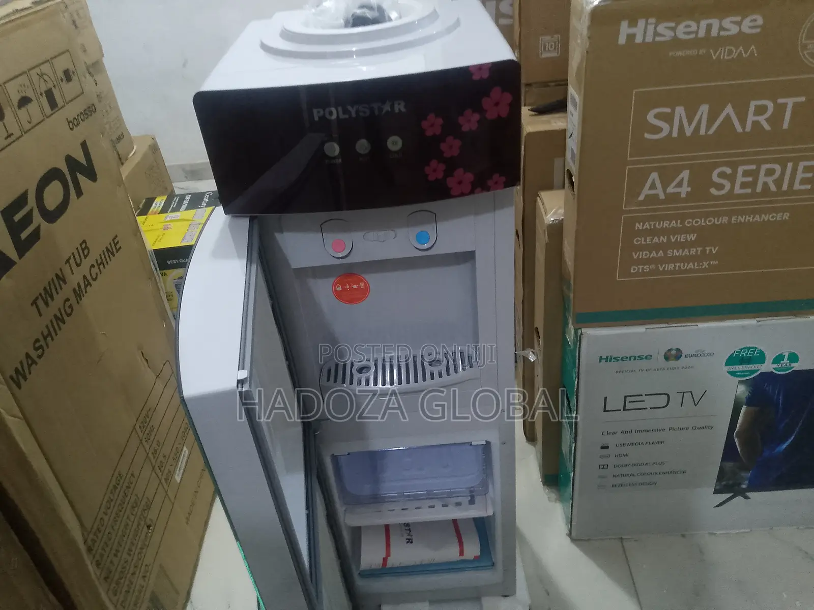 Water Dispenser & Mini Fridge Combo - Polystar - Pv-r6jx-5rf