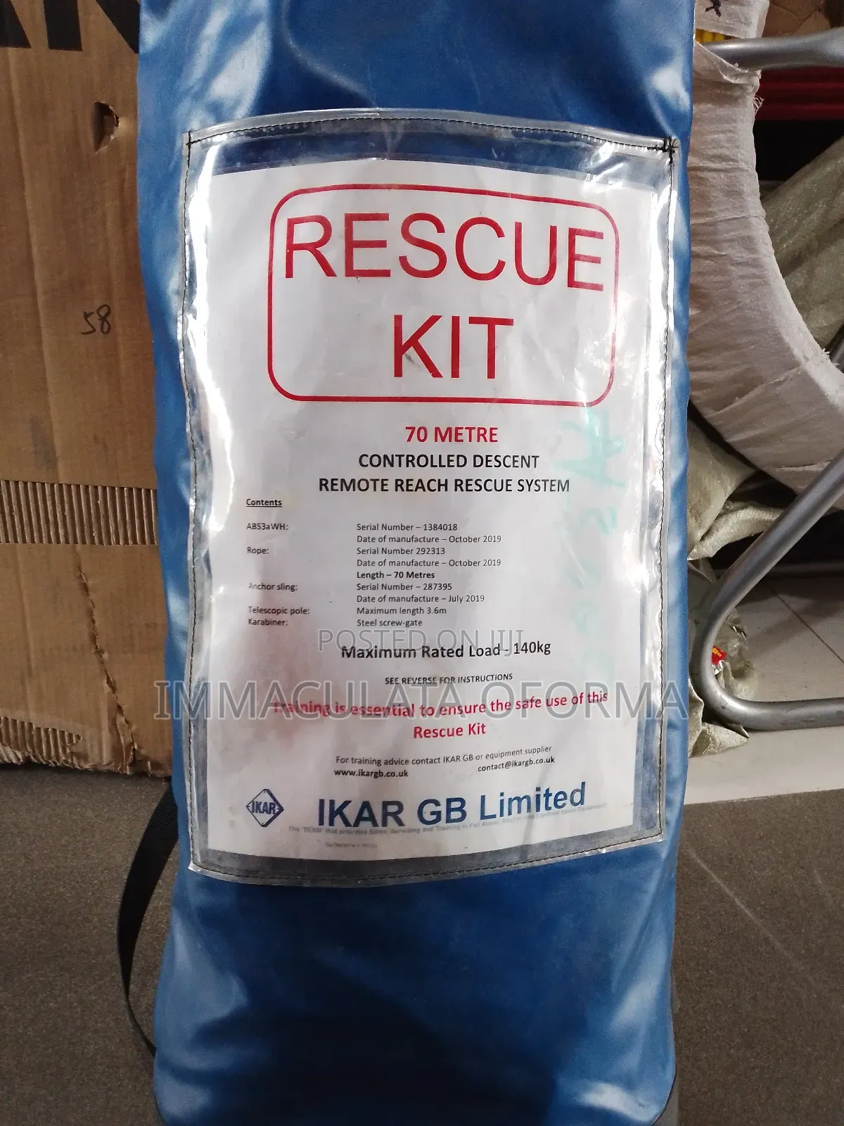 Ikar Retractable Rescue Kit (70 Meters)