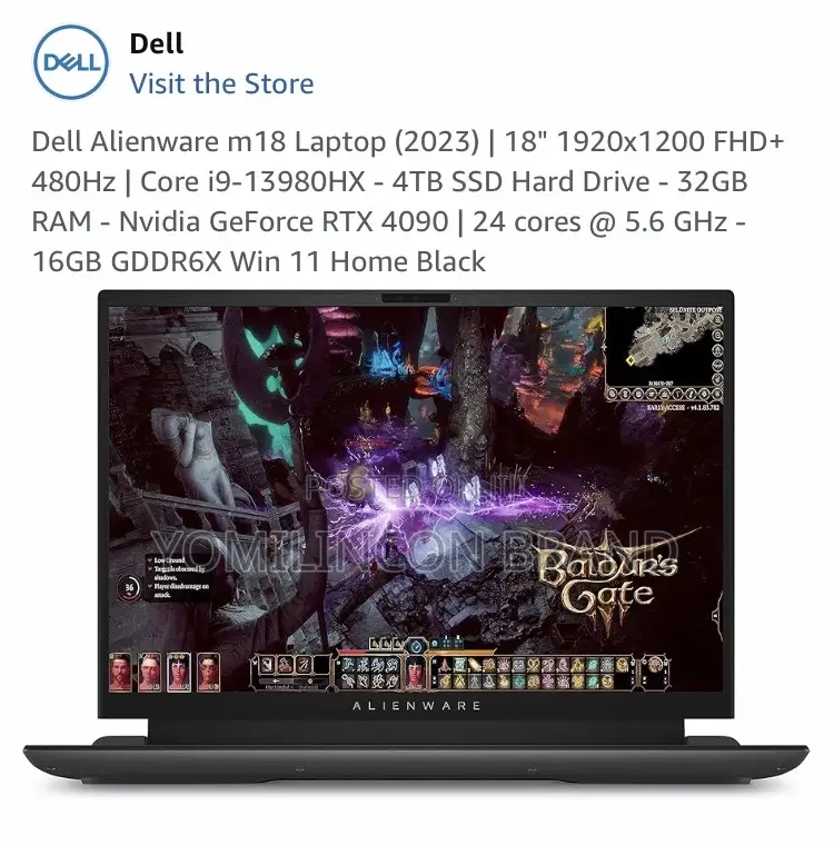 New Laptop Dell Alienware M18X 64GB Intel Core I9 SSD 500GB