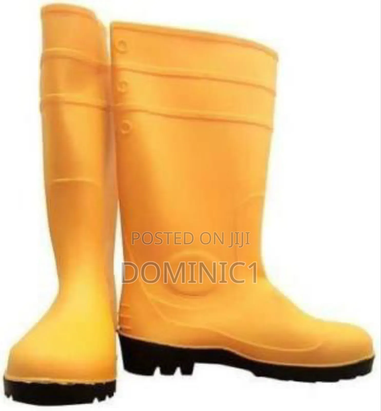 Rubber Safety Rain Boot Short