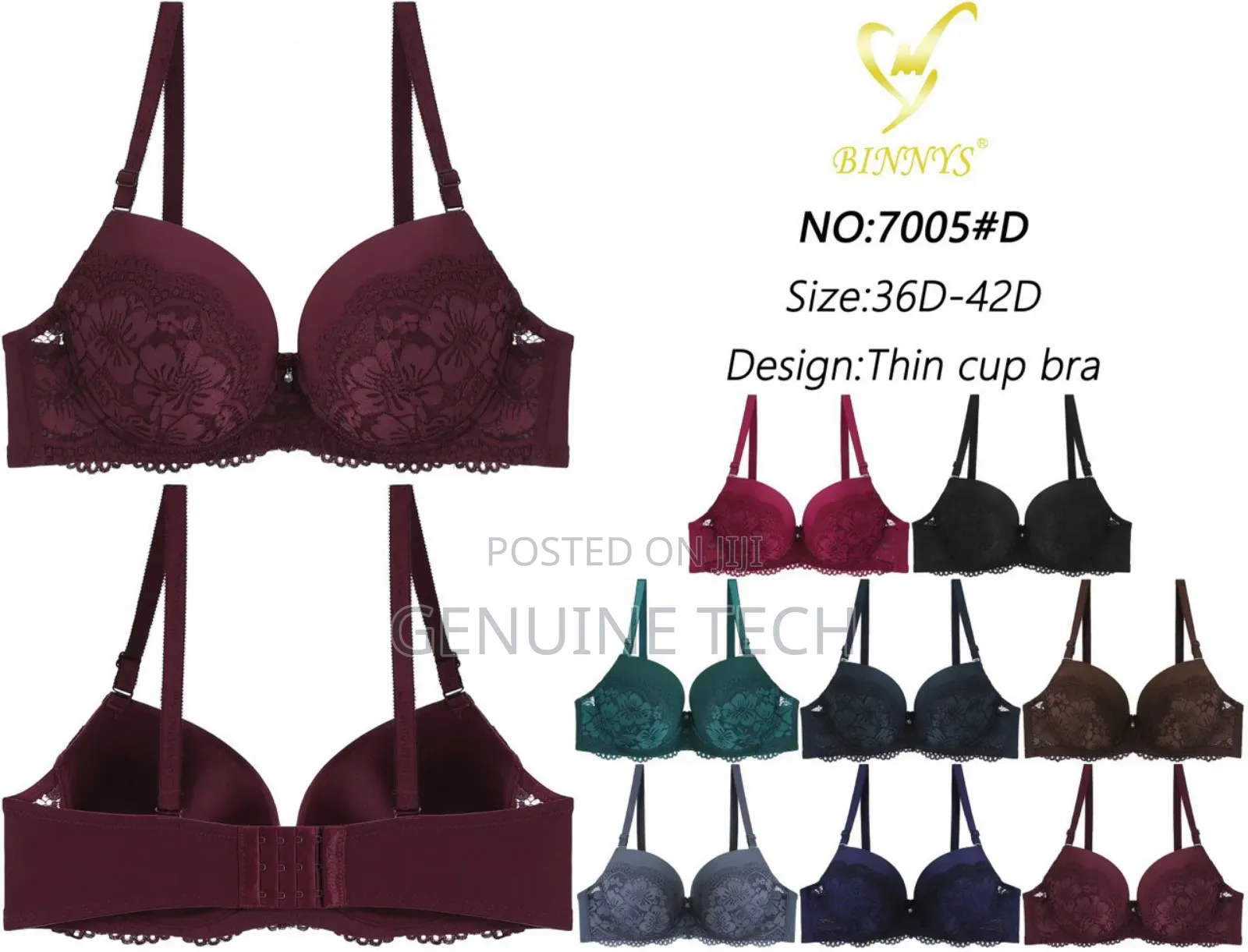 Binnys Bra With Different Designs And Sizes