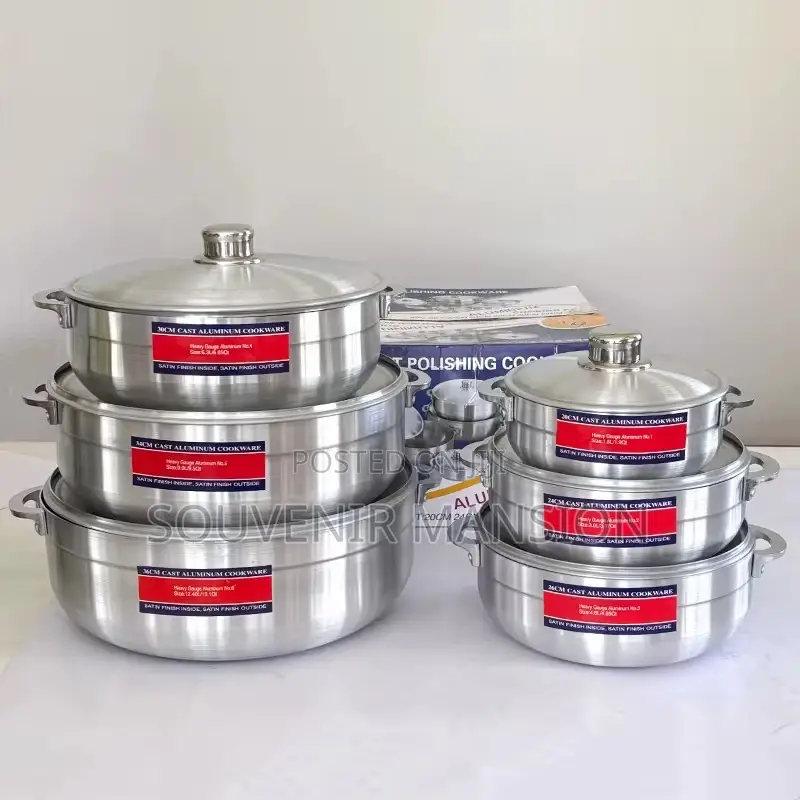 6pieces Aluminum Set of Pot