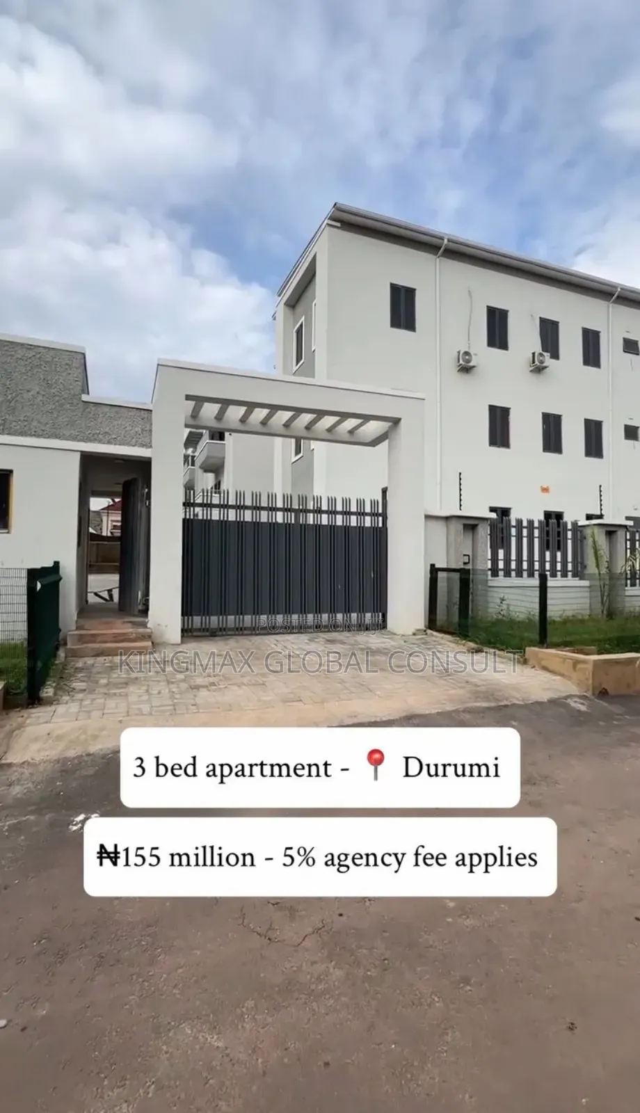 3bdrm Apartment in Durumi for sale