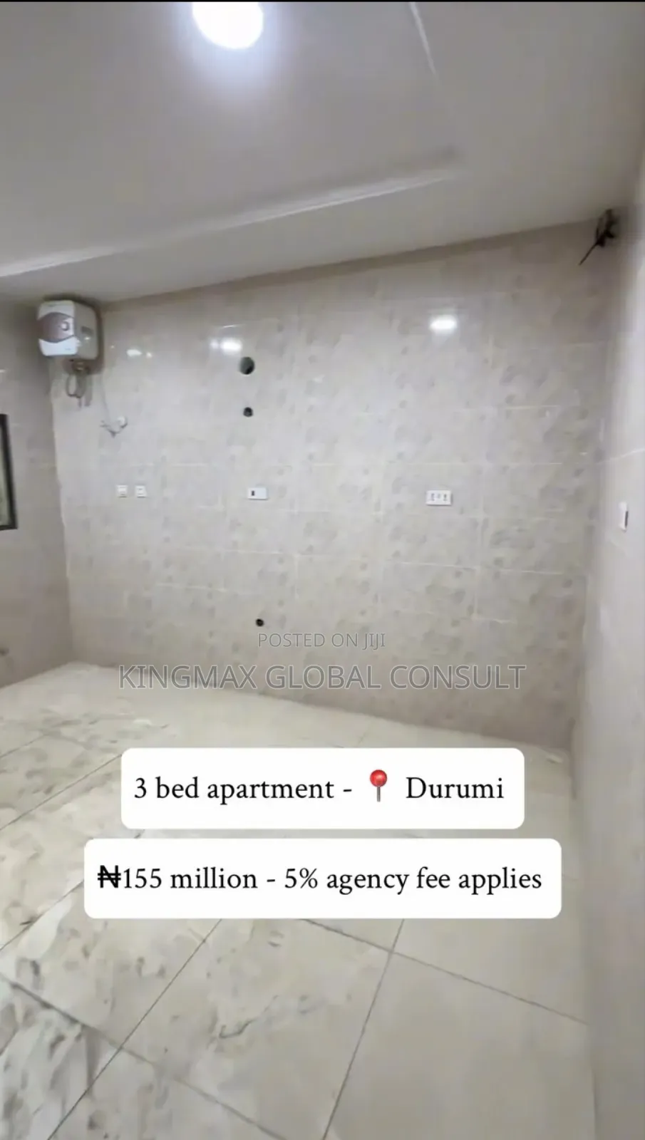 3bdrm Apartment in Durumi for sale