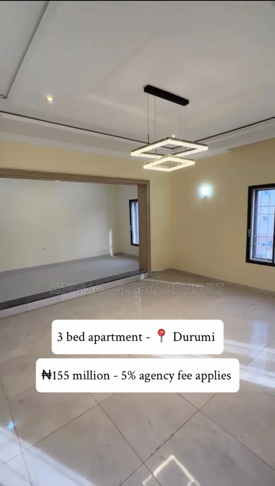 3bdrm Apartment in Durumi for sale