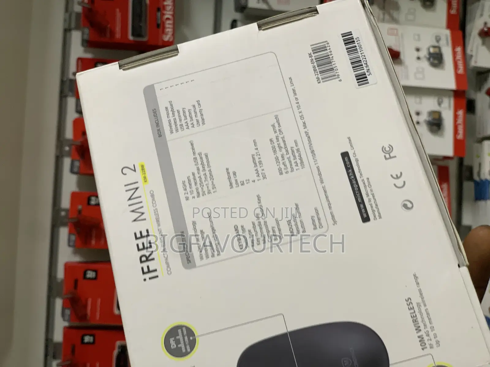 Micropack Ifree Mini Slim Wireless Mouse and Keyboard Comb