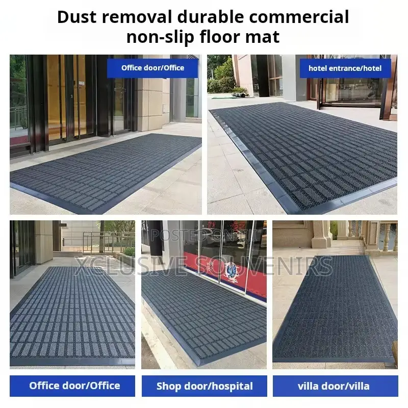 90-150cm Double Ribbed Striped Mats Entrance Pvc Floor Mat