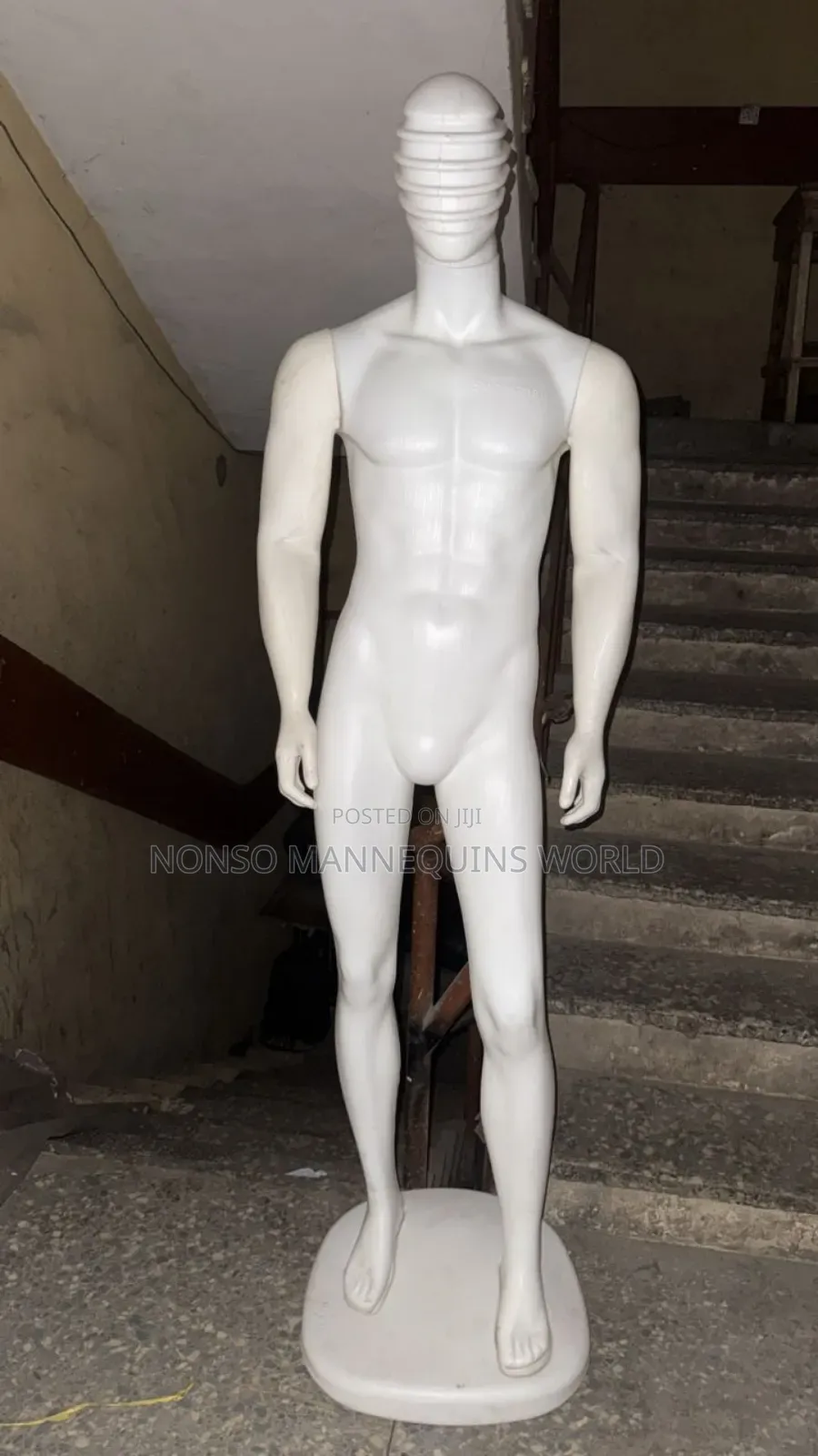Spider Face White Plastic Huge Male Mannequin