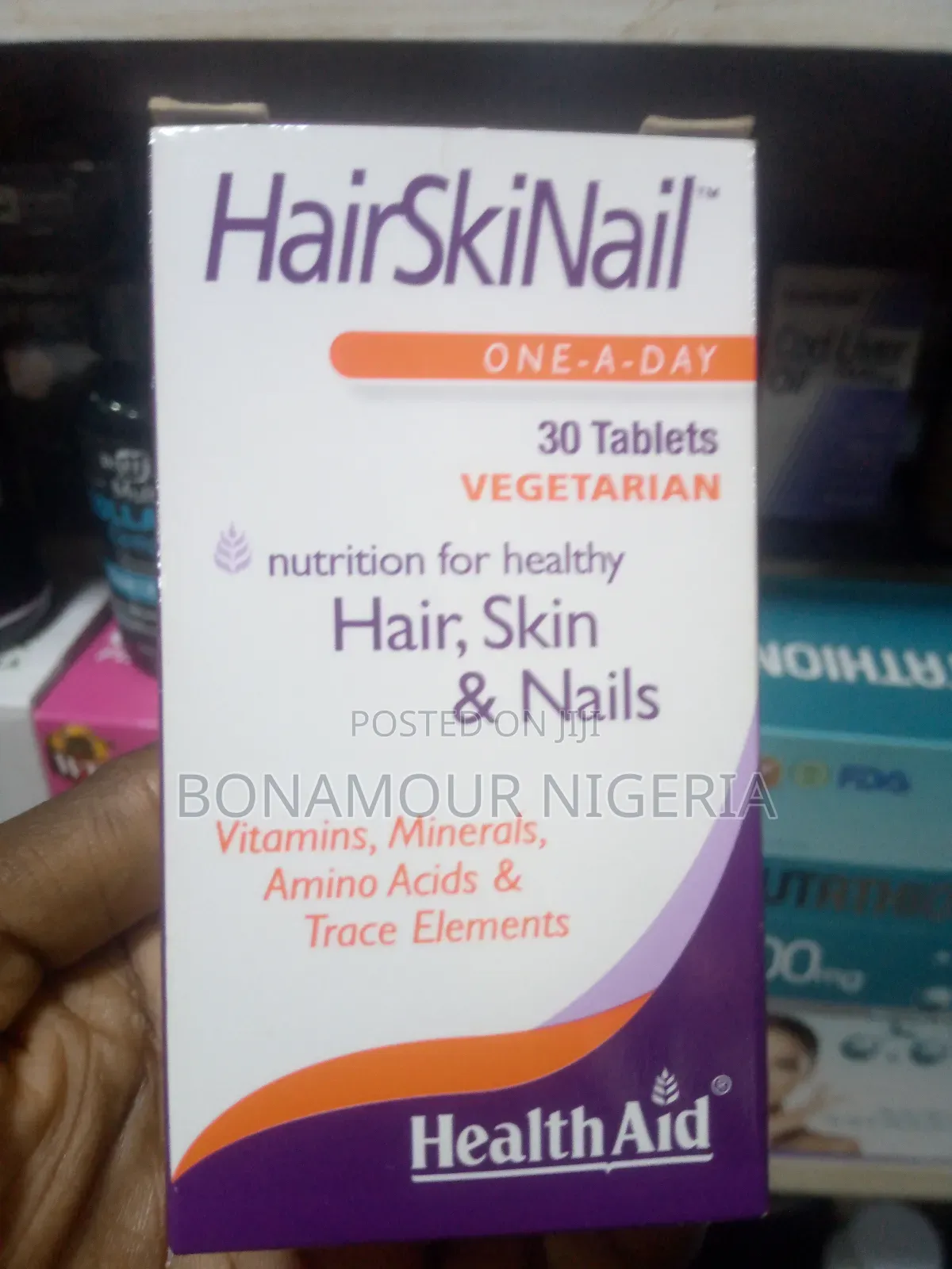 Healthaid Hairskinail X30 Veg Tabs