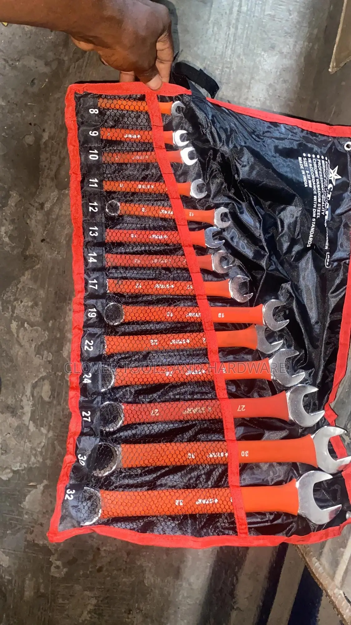 14 Piece Combination Spanner Set 6-32mm Metric Mechanics