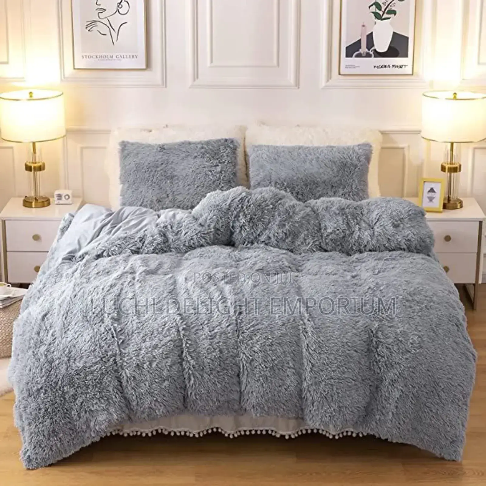 Luxury Fur Duvets, Bedsheet and Pillowcase