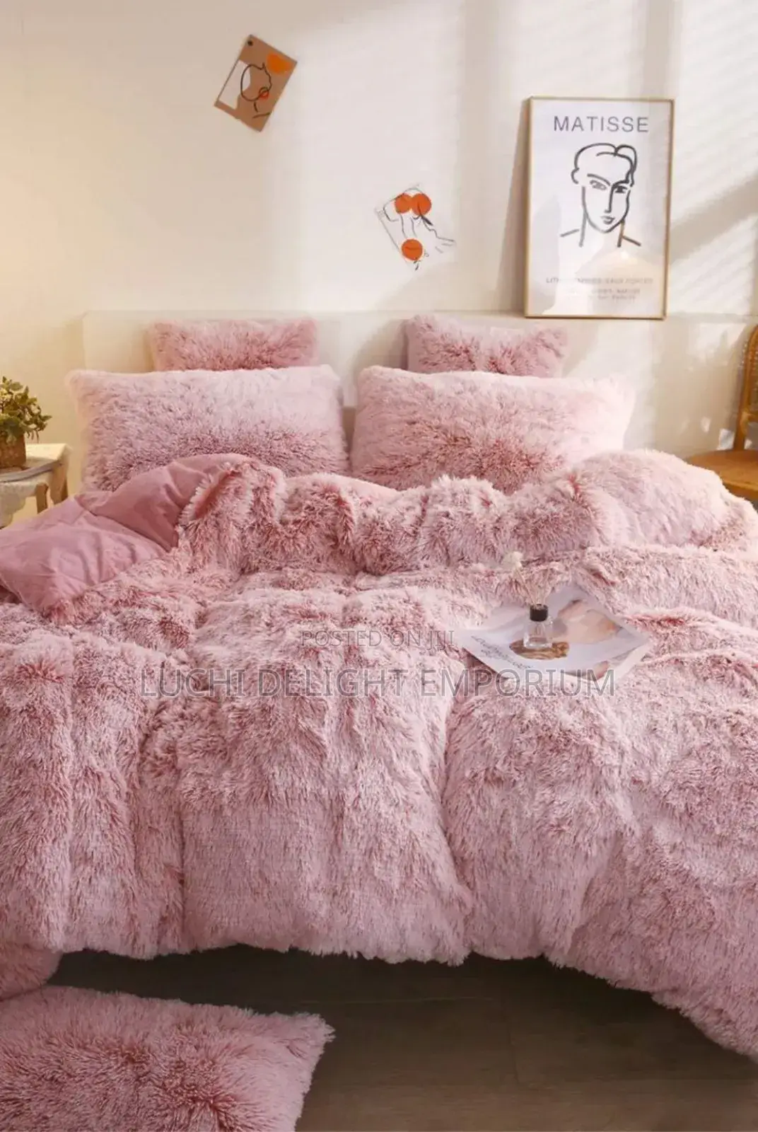 Luxury Fur Duvets, Bedsheet and Pillowcase