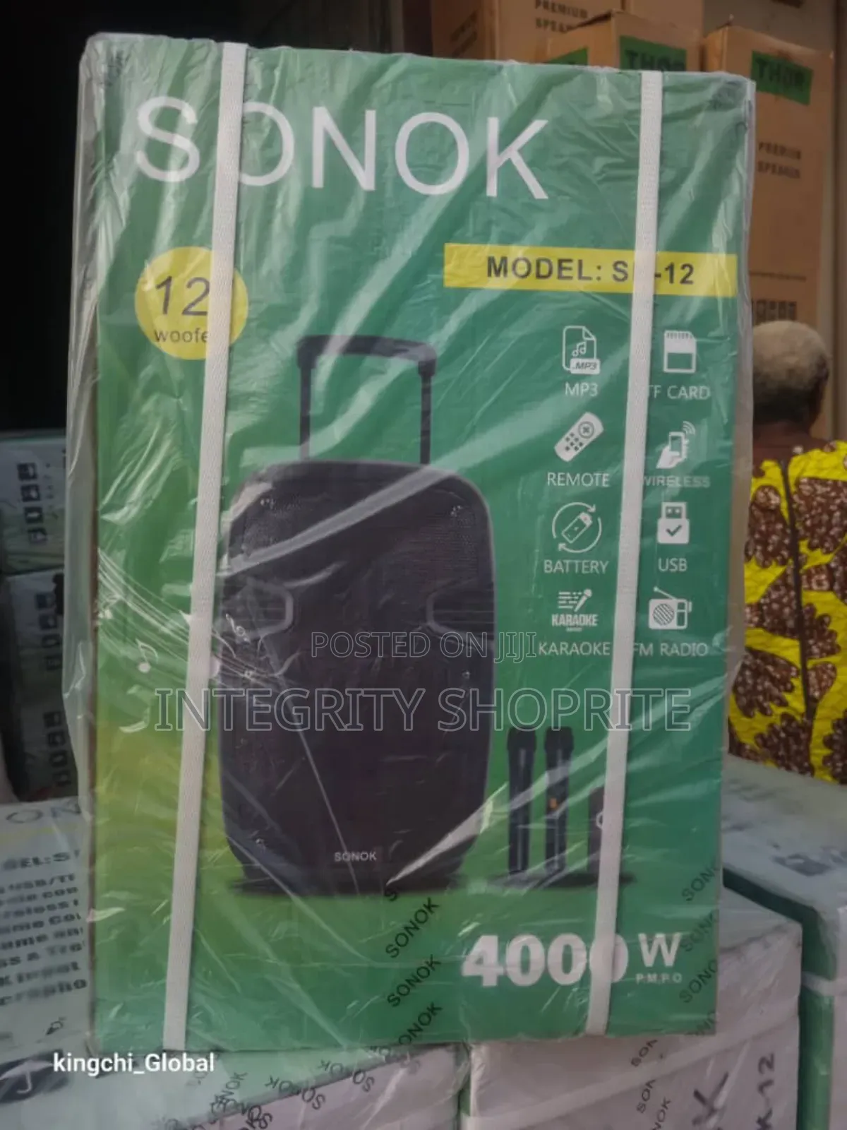 Sonok 12'' Bluetooth Rechargeable Public Address System