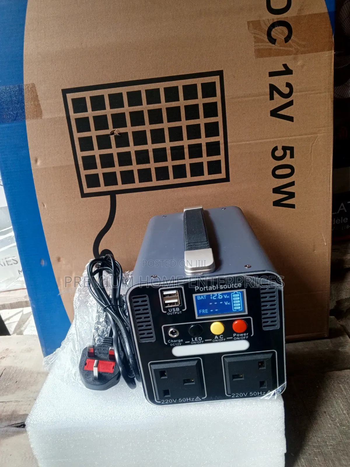Wolftek Portable Solar Generator 500 Watts Lithium