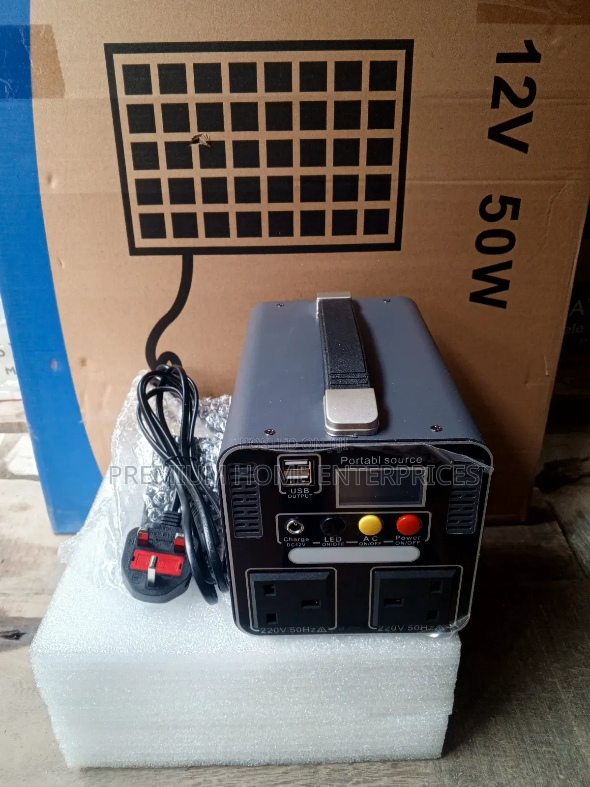 Wolftek Portable Solar Generator 500 Watts Lithium