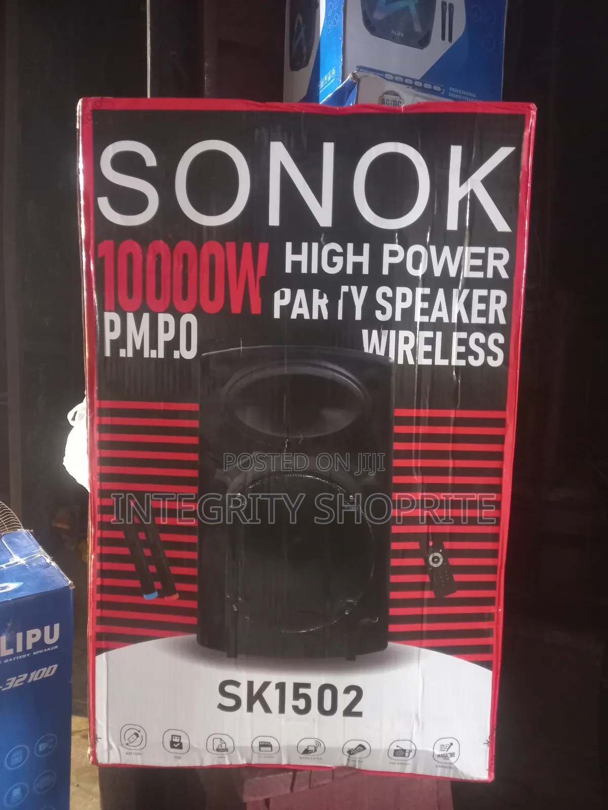 Sonok 10000w P.M.P.O High Power Par Fy Speaker Wireless