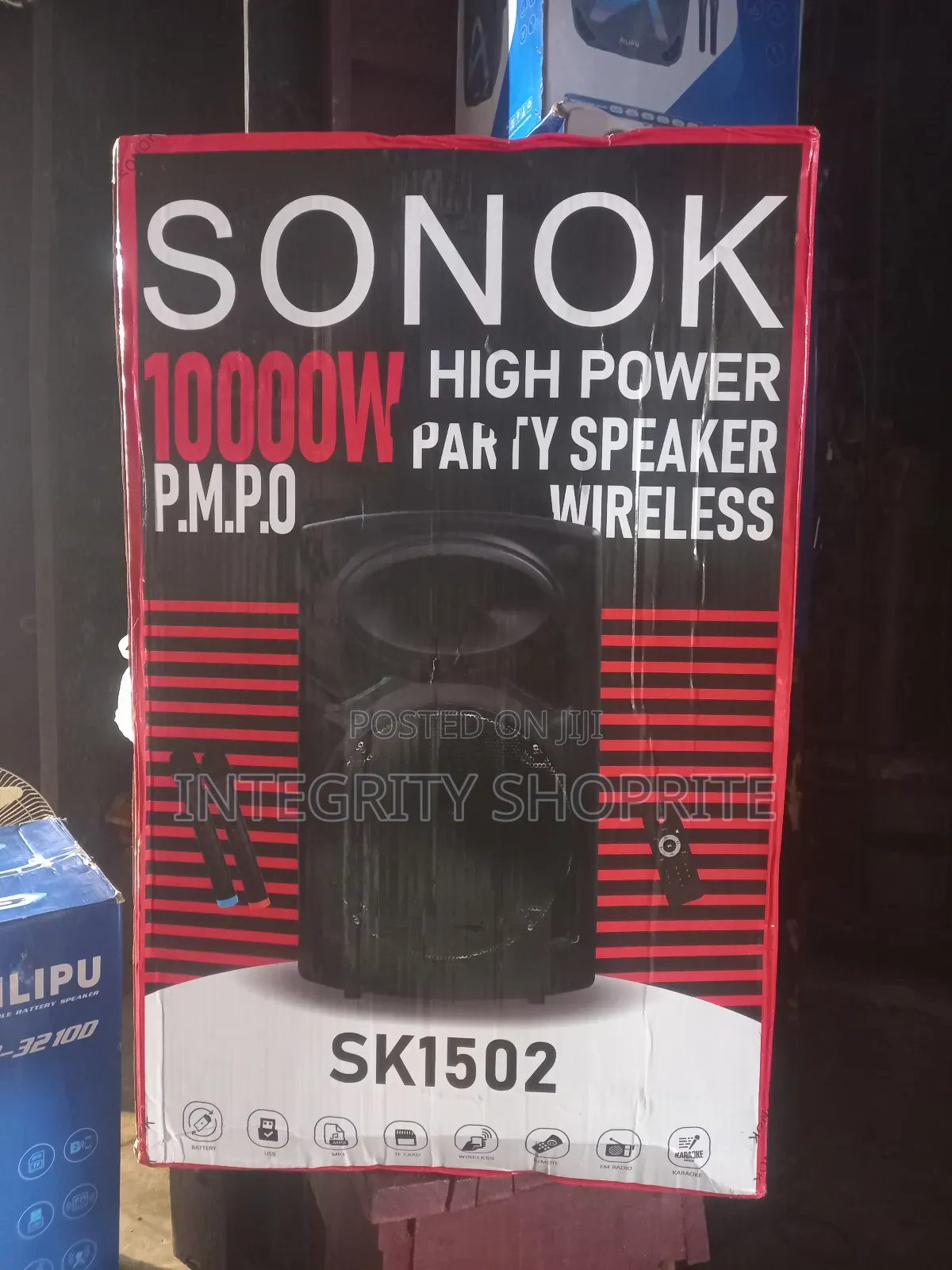 Sonok 10000w P.M.P.O High Power Par Fy Speaker Wireless