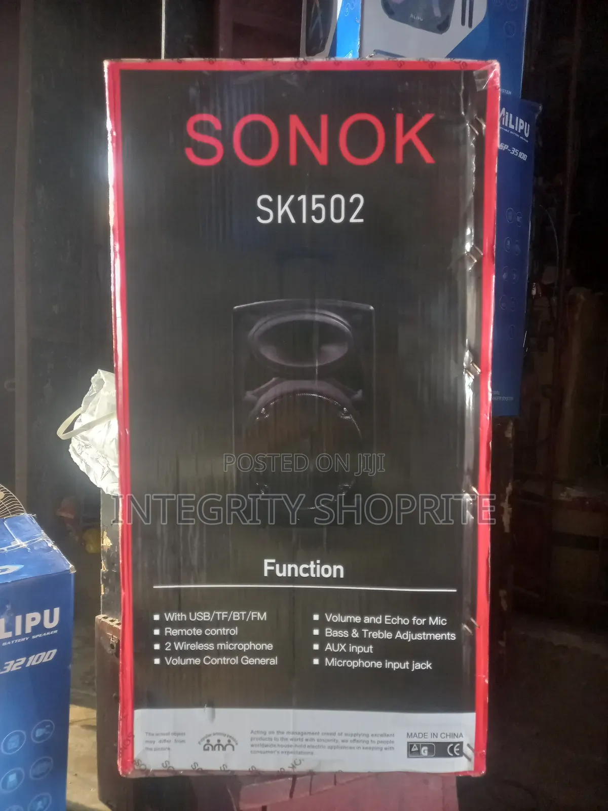 Sonok 10000w P.M.P.O High Power Par Fy Speaker Wireless
