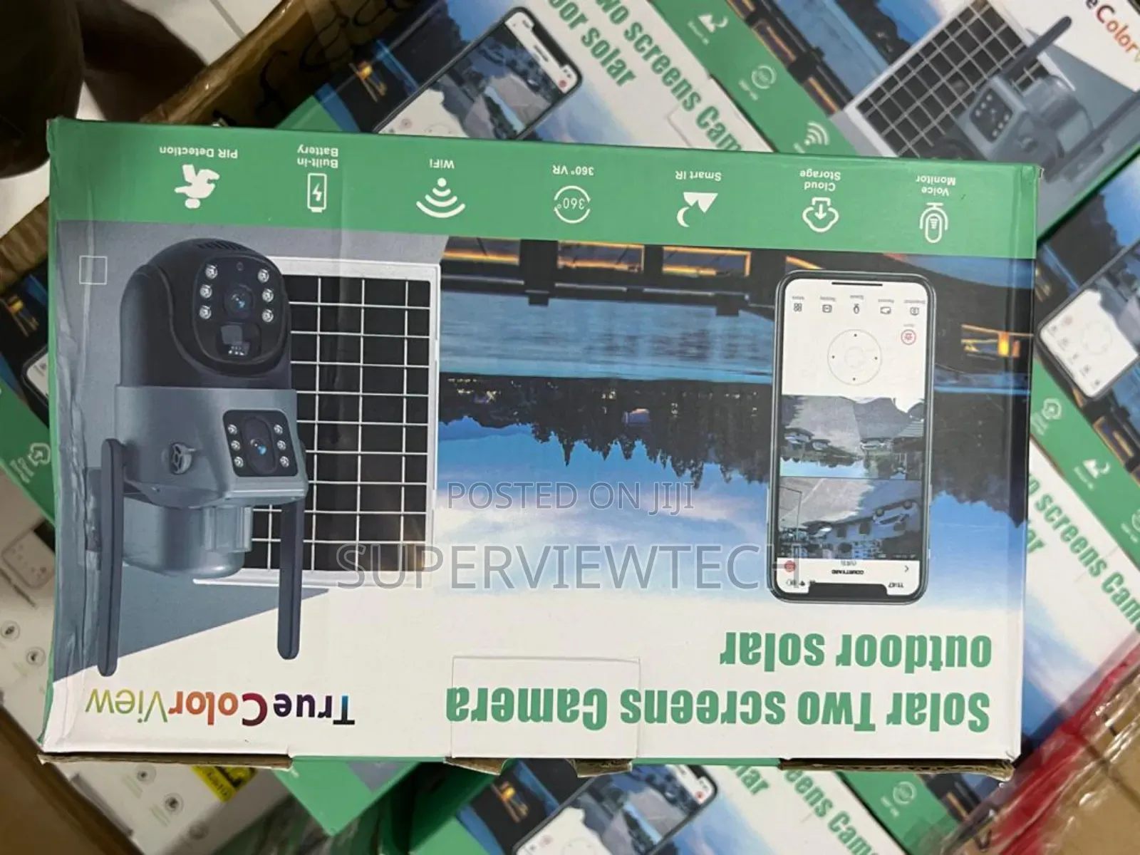 Double Solar CCTV Camera