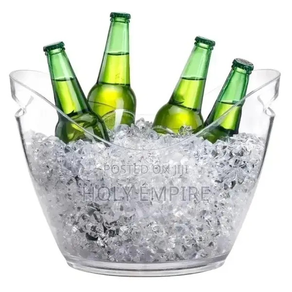 Acrylic Ice Bucket - Transparent, Perfect for Cooling