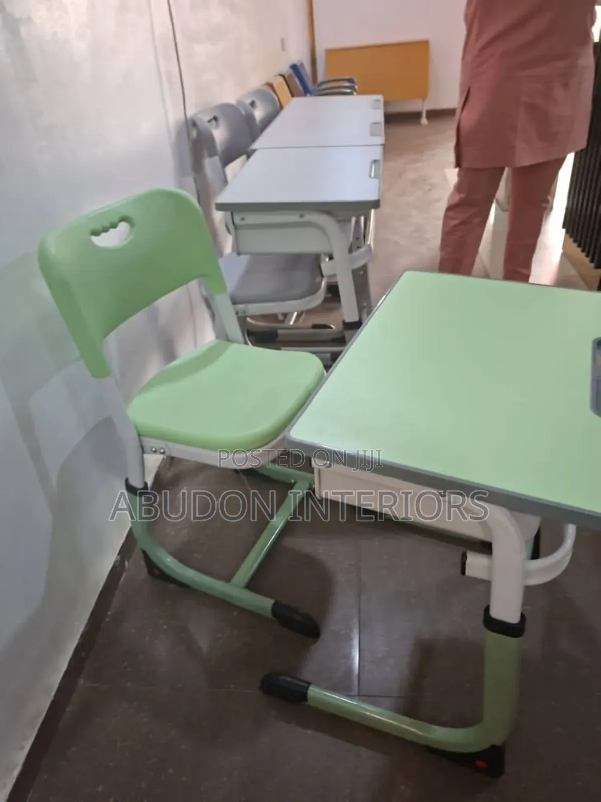 Green Student Table And Chair