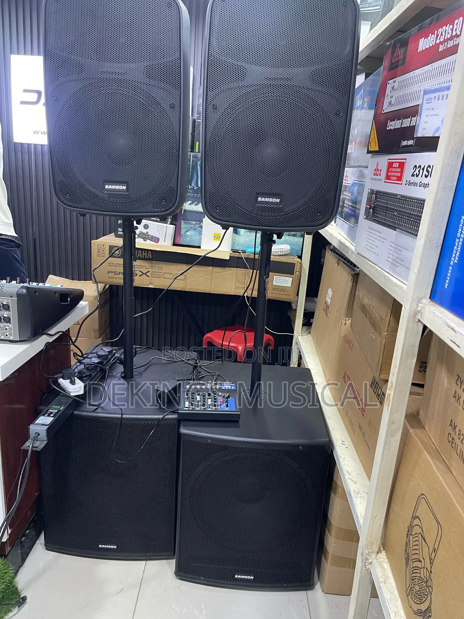 Samson Active Sub Woofer Rsx18a Powered Speaker Auro X15d