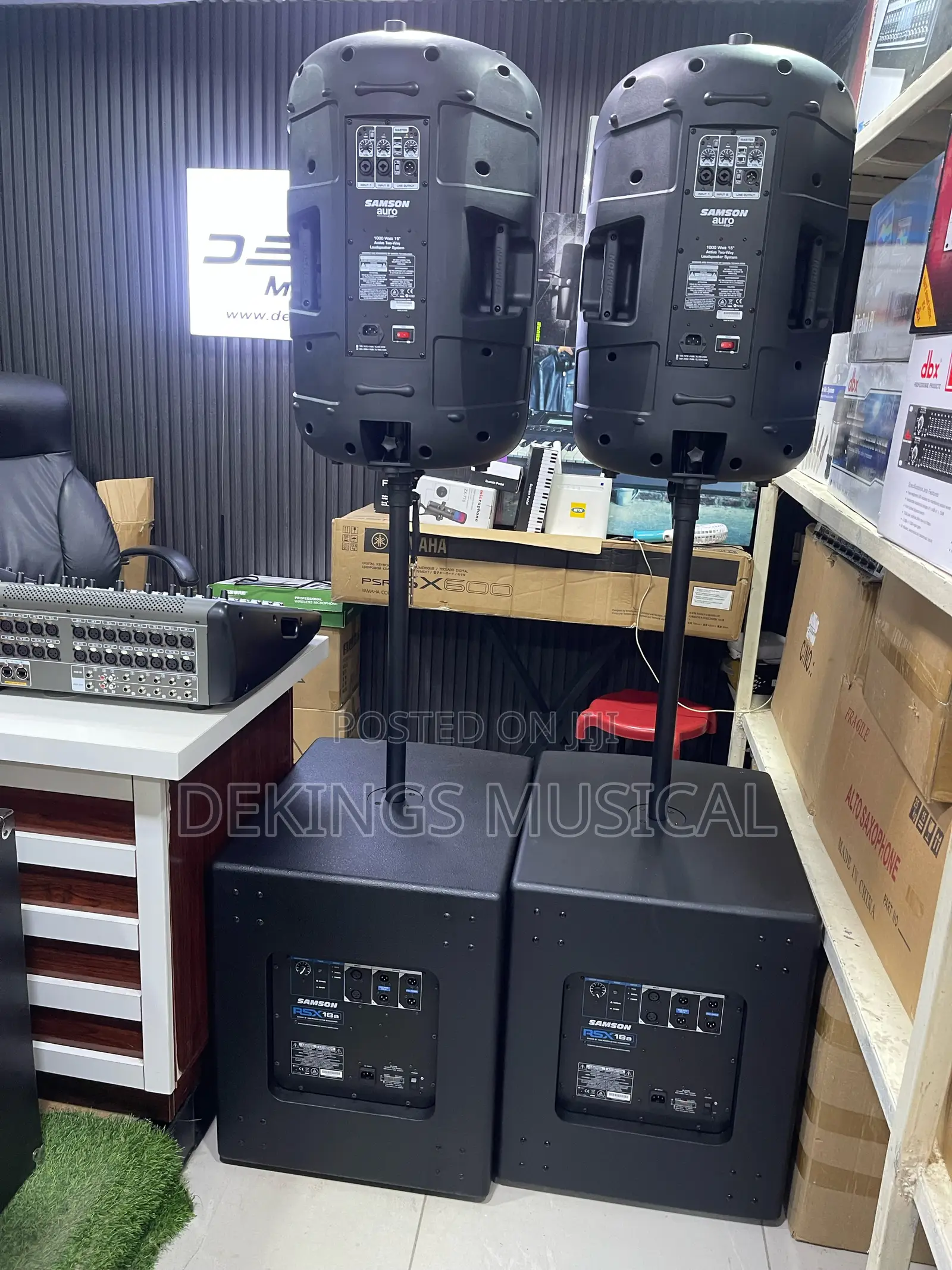 Samson Active Sub Woofer Rsx18a Powered Speaker Auro X15d