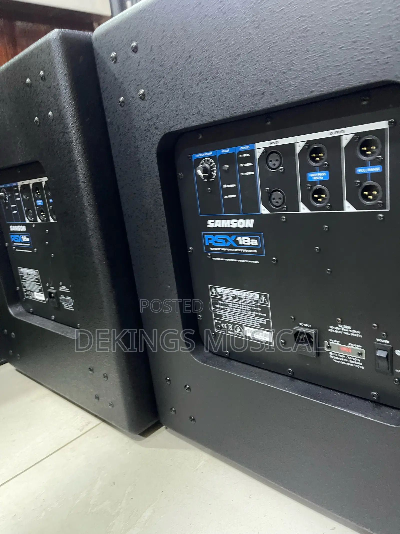 Samson Active Sub Woofer Rsx18a Powered Speaker Auro X15d