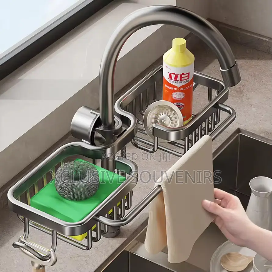 Kitchen Storage Hole-free Sink Washing Dish Steel Ball Rack