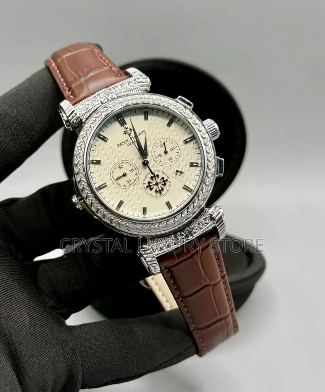 Patek Philippe Quality Luxury Men Genuine Leather
