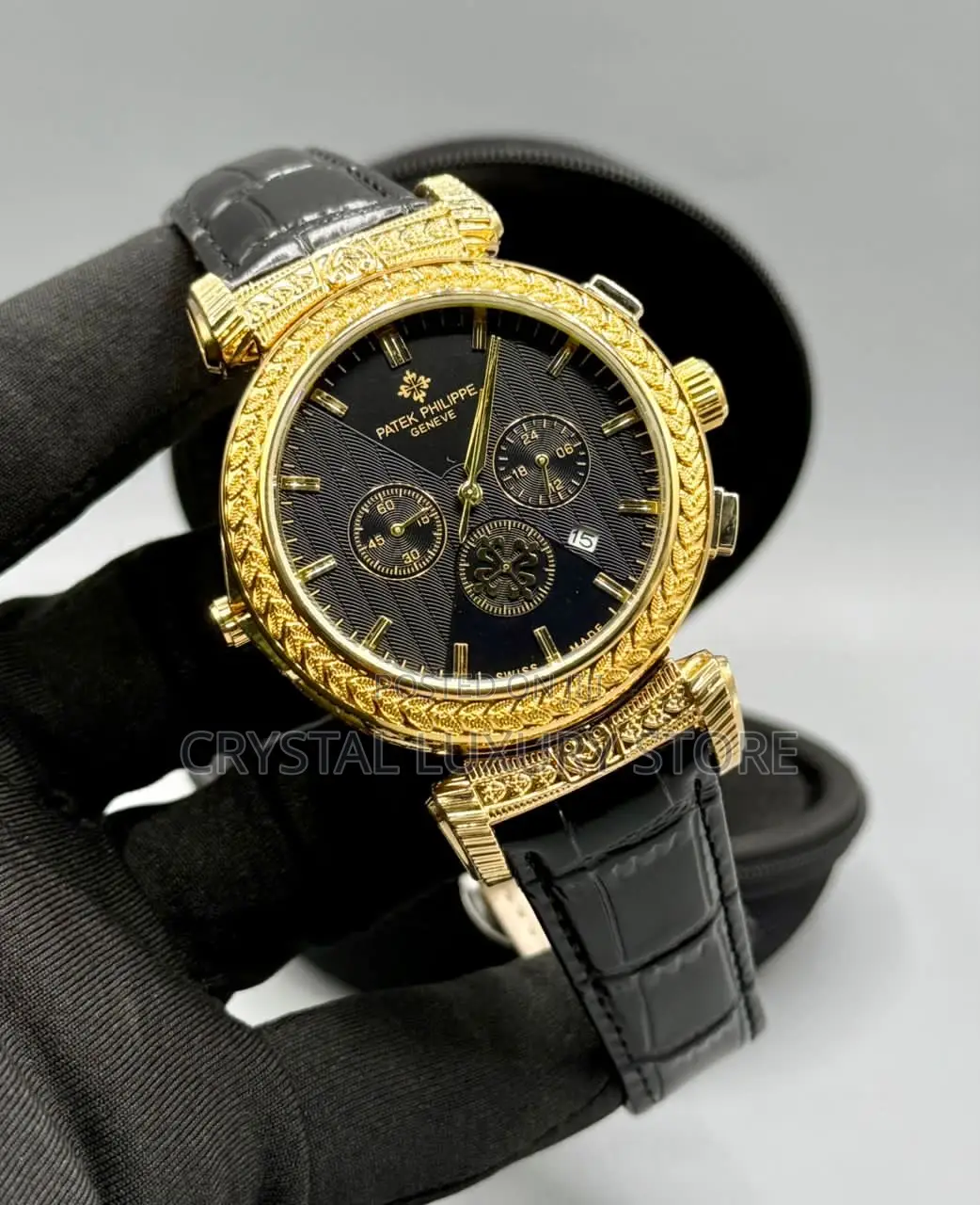 Patek Philippe Quality Luxury Men Genuine Leather