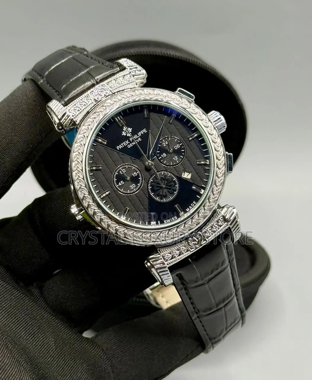 Patek Philippe Quality Luxury Men Genuine Leather