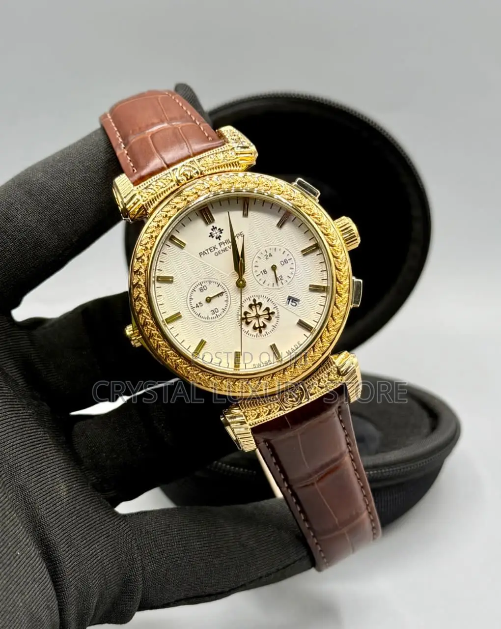 Patek Philippe Quality Luxury Men Genuine Leather