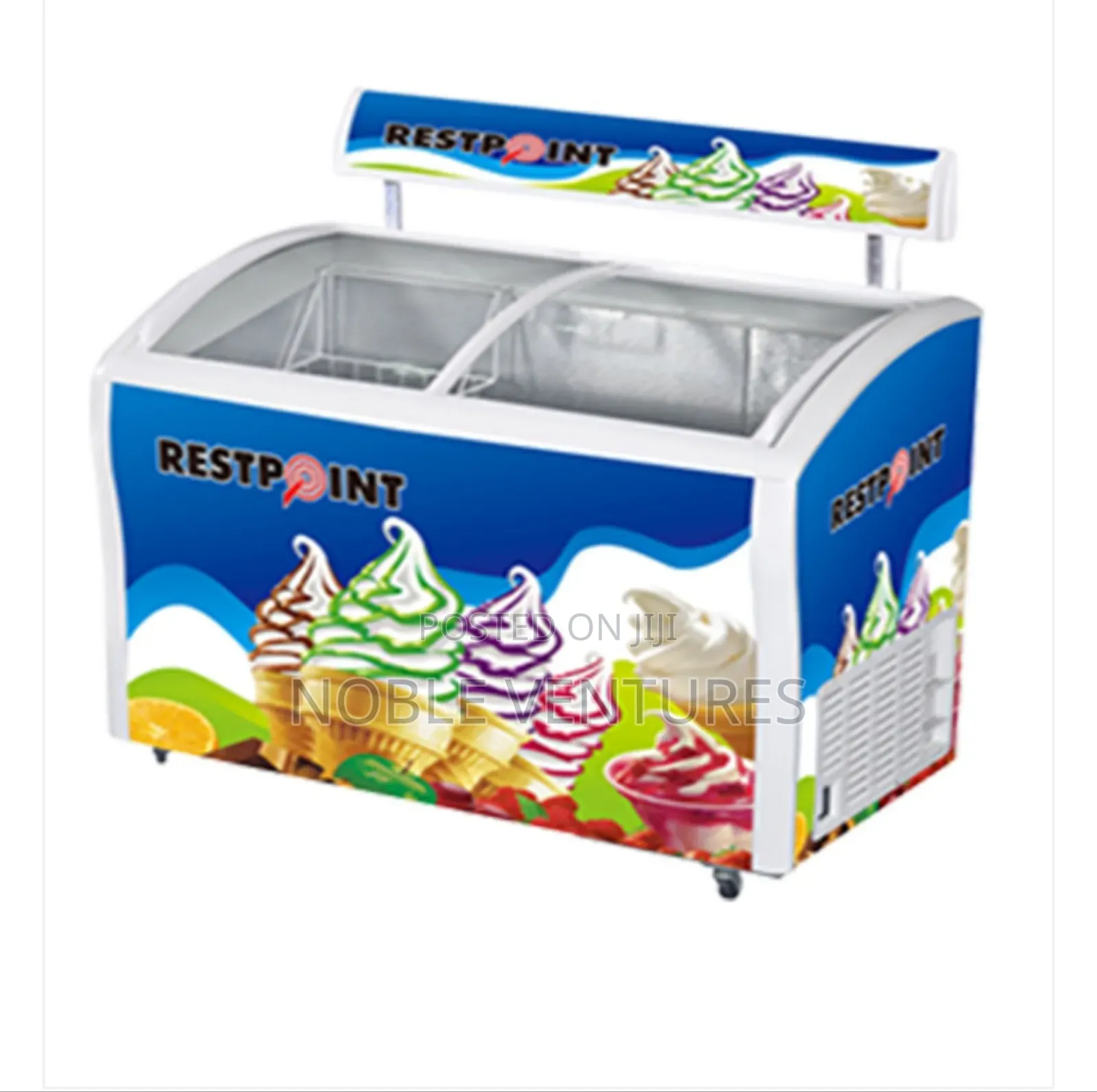 Original Restpoint 300l Ice Cream Show Case Frezzer (Copper)