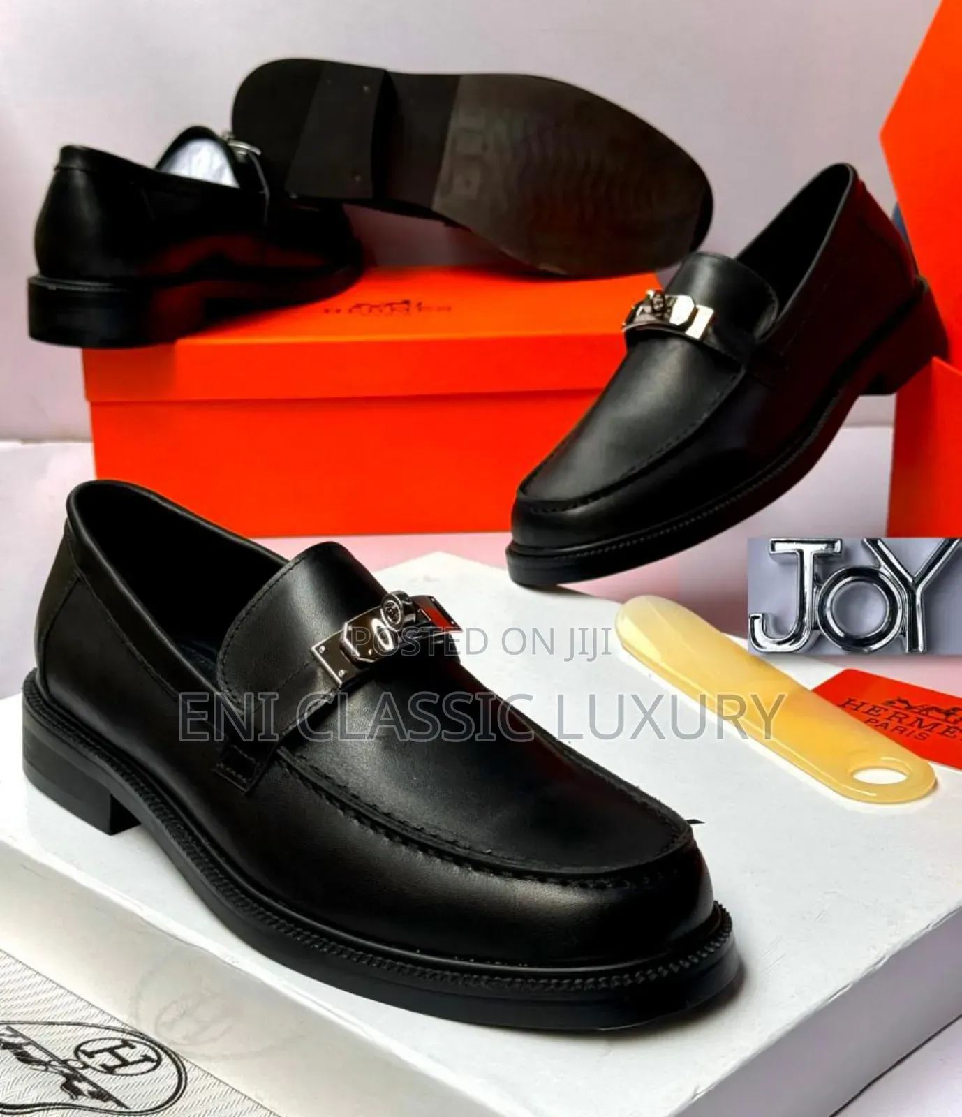 Classic Leather Shoes Hermes ๐ฏ Quality Well Branded Package