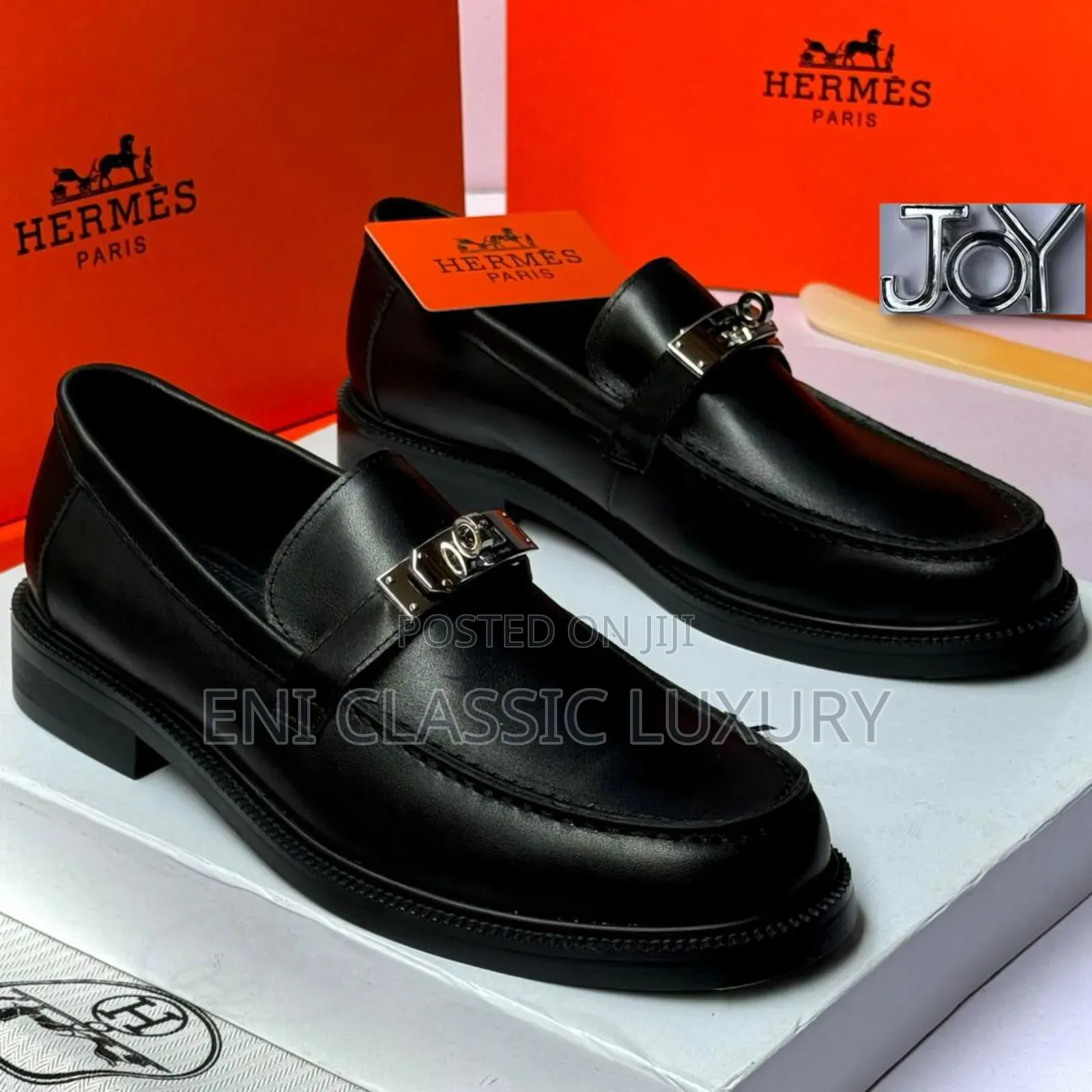Classic Leather Shoes Hermes ๐ฏ Quality Well Branded Package