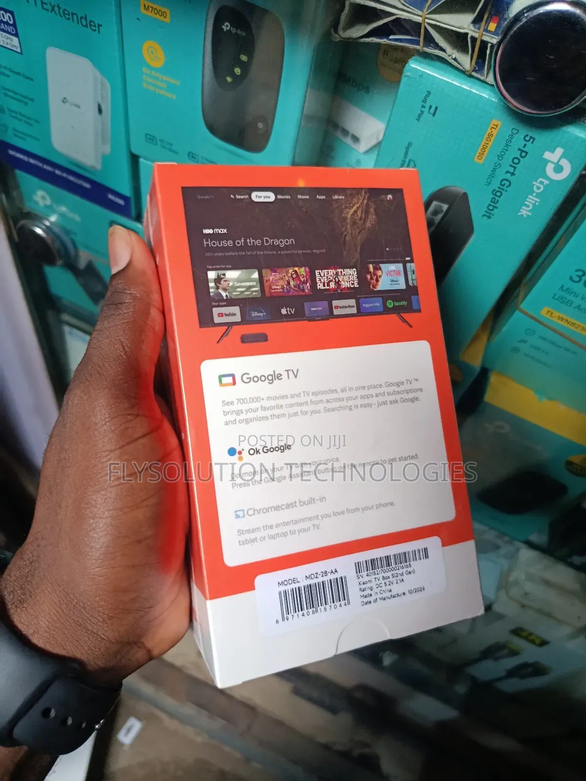 Xiaomi Mi Box S HDR Android Tv Google Assistant - Black