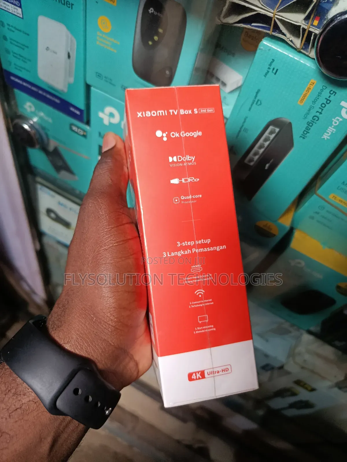 Xiaomi Mi Box S HDR Android Tv Google Assistant - Black
