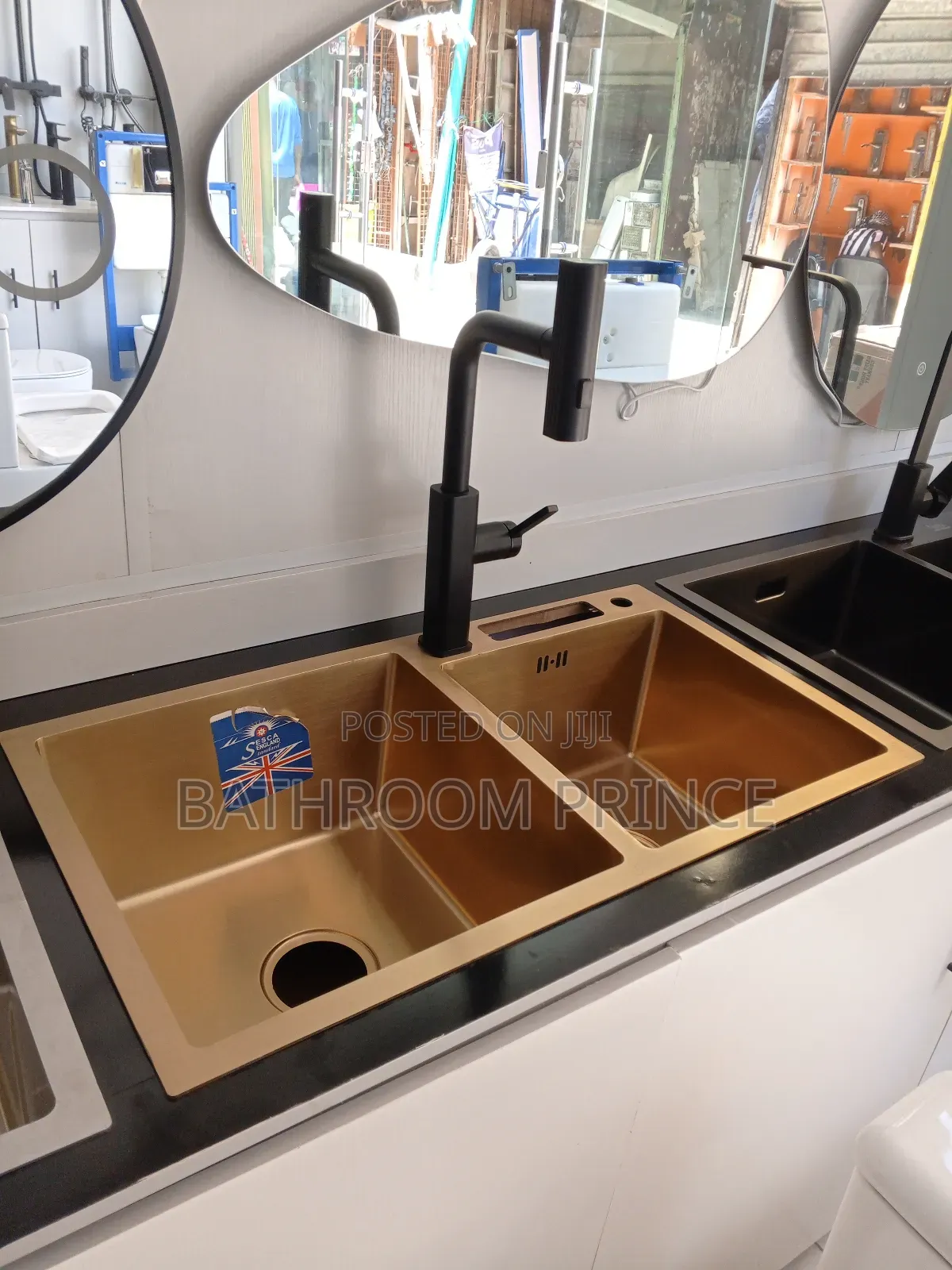 Quality Rose Gold Double Bowl Kitchen Sink
