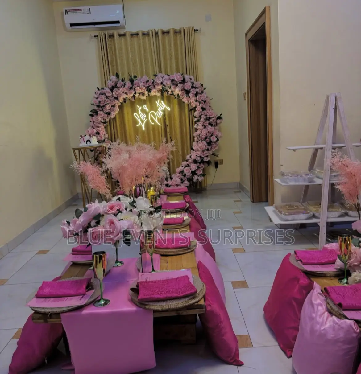 Bridal Shower Slumber Party Decor