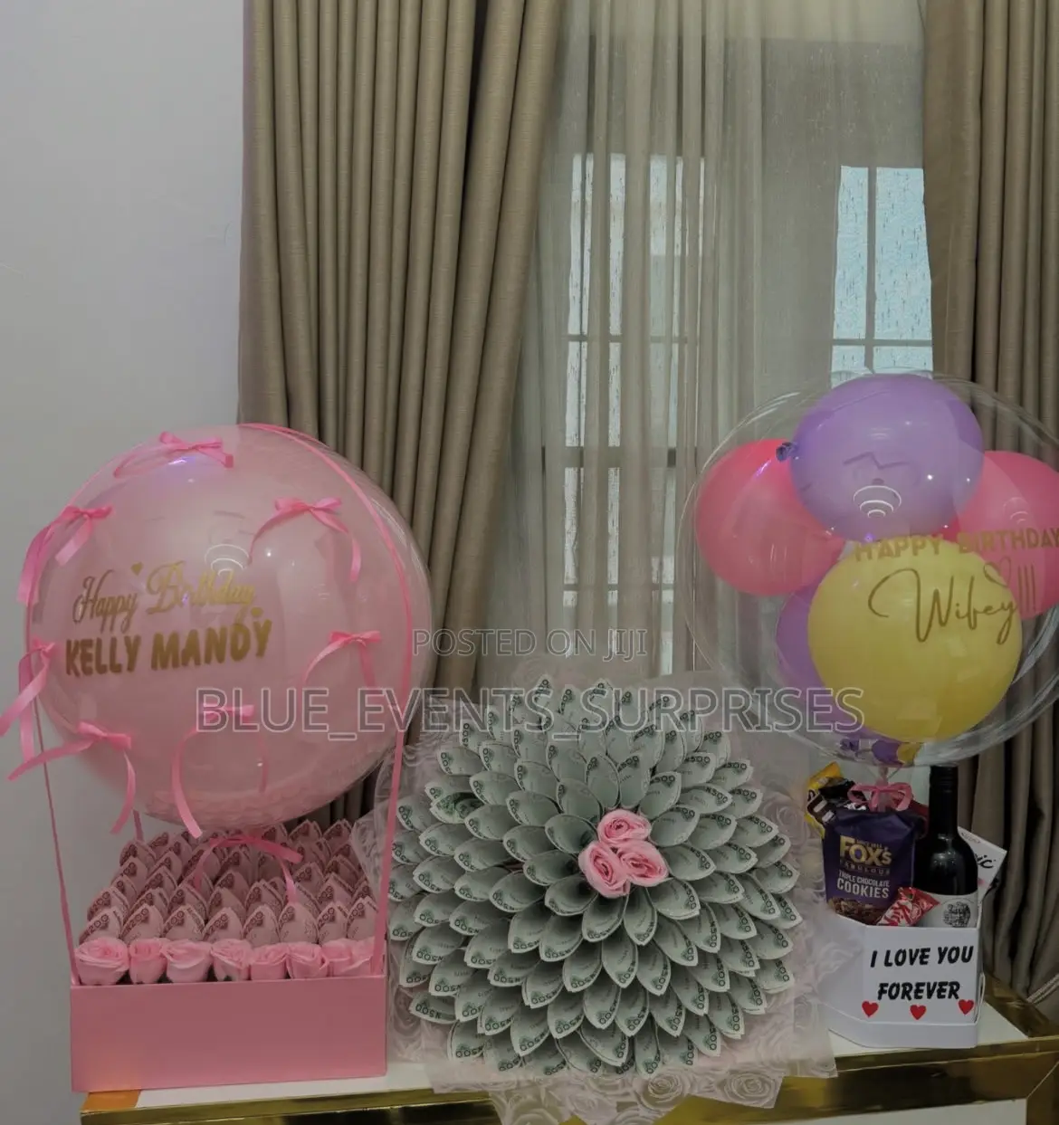 Money Bouquet Hot Air Ballon Treat Box