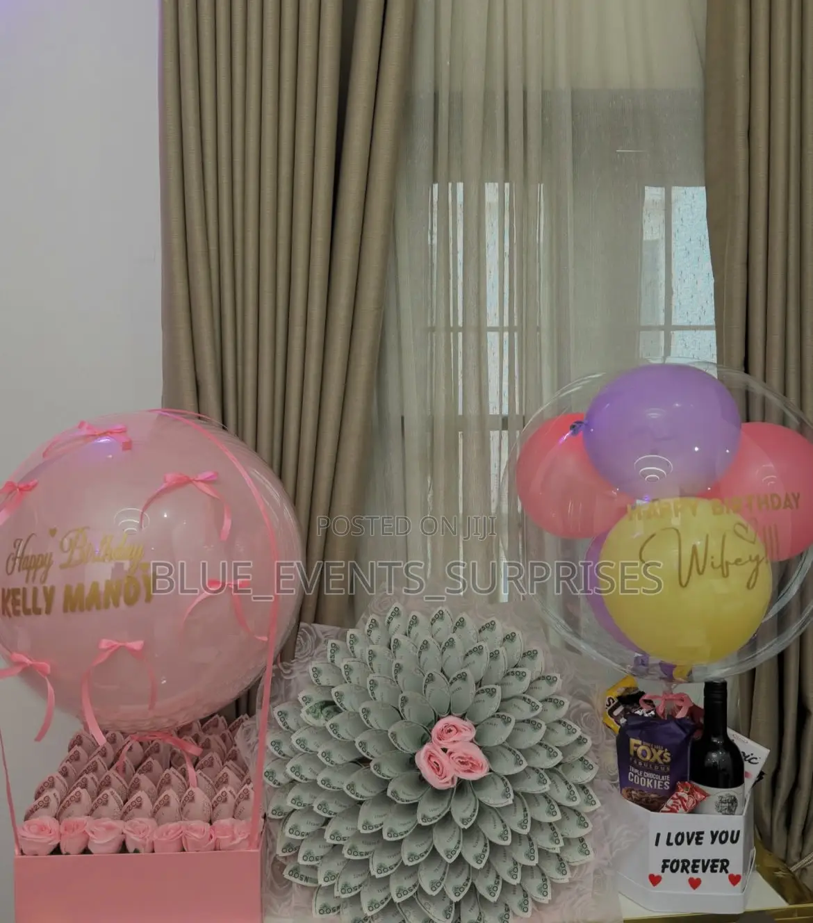 Money Bouquet Hot Air Ballon Treat Box