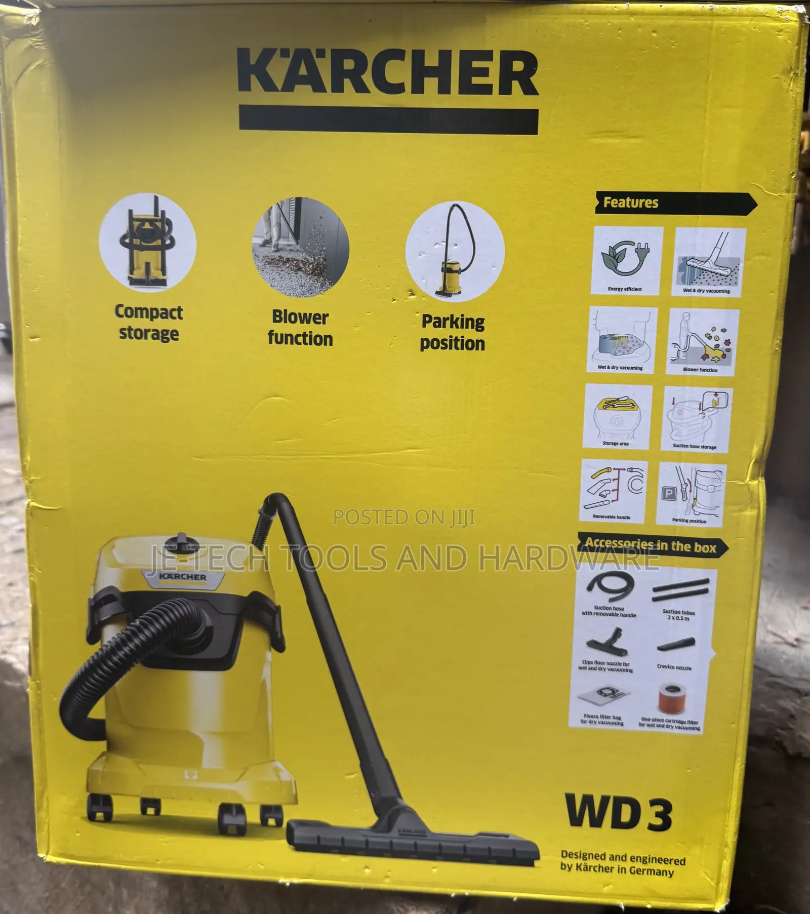 Kärcher Wd 3 Multi-Purpose Wet/Dry Vacuum Cleaner. 17l