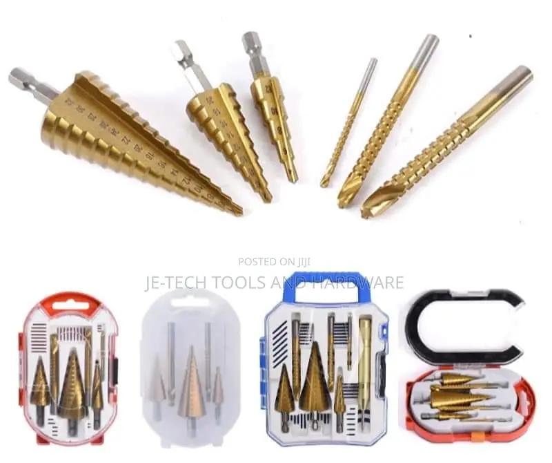HSS Titanium Step Drill Bits and Sets